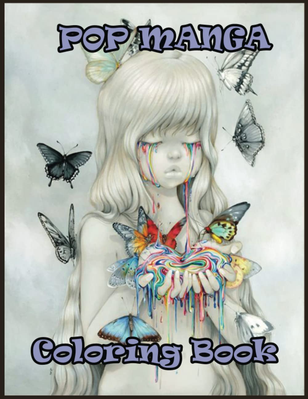 Pop manga coloring book: Amazing Colouring Pages, So Cool and Beautiful World With +100 Illustration High Quality. Great Gift Idea For Anime Fans To Relax And Relieve Stress