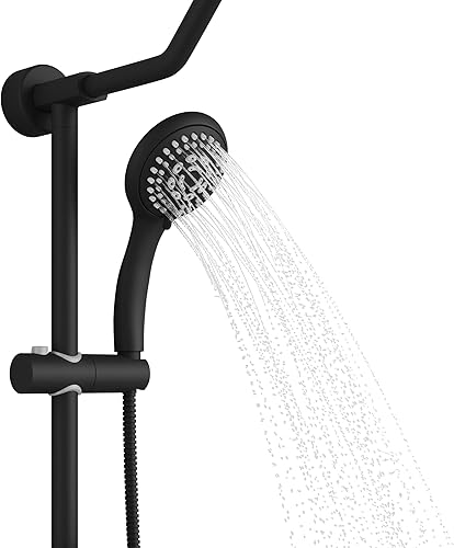 Miniatura 11 de PULSE ShowerSpas 1011-lll-MB- Kauai III - Sistema de regadera, con cabezal de regadera tipo lluvia de 8", regadera de mano de 5 funciones, barra