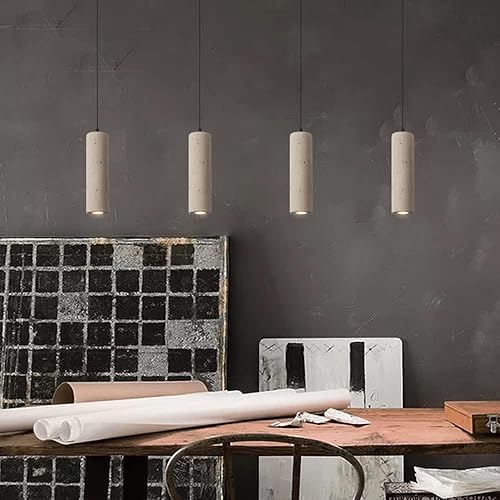 Miniatura 4 de Mini lámpara colgante de hormigón con cono LED de tubo largo, lámpara colgante de cocina sobre isla, cemento, granero industrial, vintage, lámpara