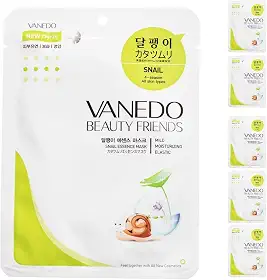 Kit 6 Unidades Máscara Hidratante Facial Coreana Beauty Friends - Mucina