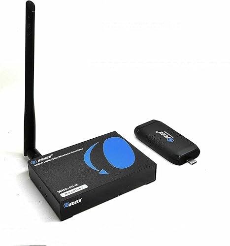 OREI Extensor HDMI inalámbrico transmisor y receptor dongle 1080P tipo USB-C a HDMI - Hasta 50 pies - Perfecto para transmisión desde laptop, PC,
