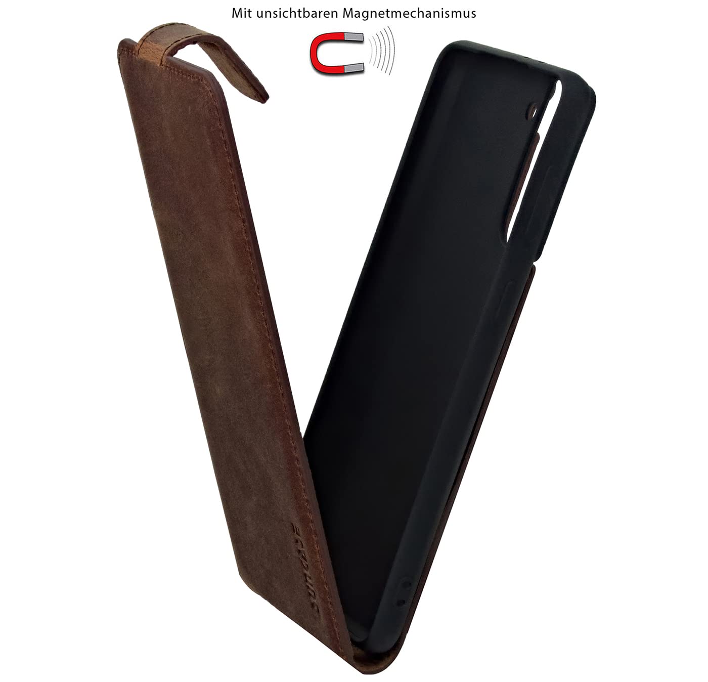 Suncase Original Flip-Style Hülle kompatibel mit Samsung Galaxy S26 Ultra 5G Tasche Echt Ledertasche (Ultra-Slim) Schutzhülle Case Cover in antik Coffee