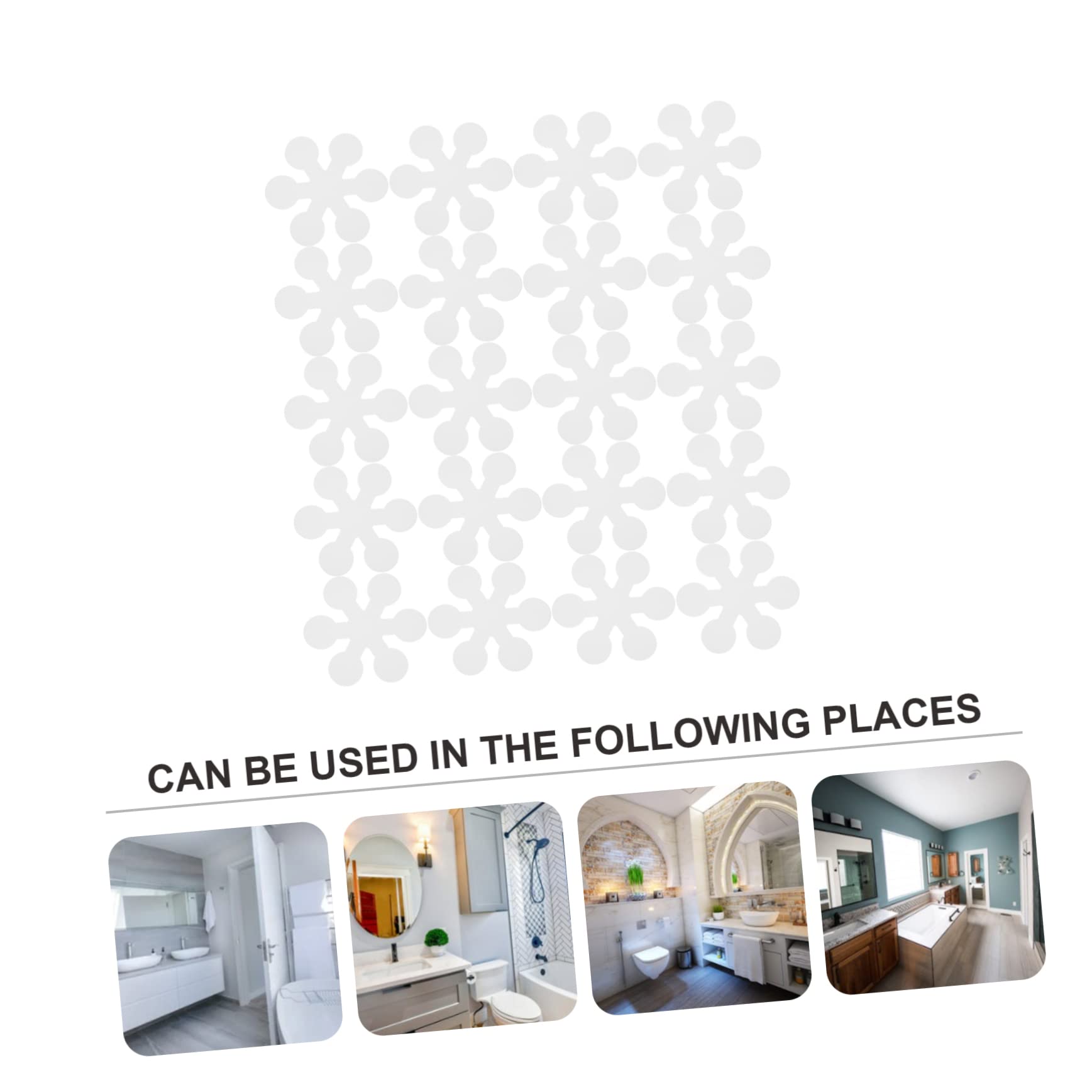 100piezas Pegatinas Antideslizantes para Baño y Ducha Forma De De Adhesivas y Resistentes Al Agua para Suelos De Azulejos y Superficies Lisas