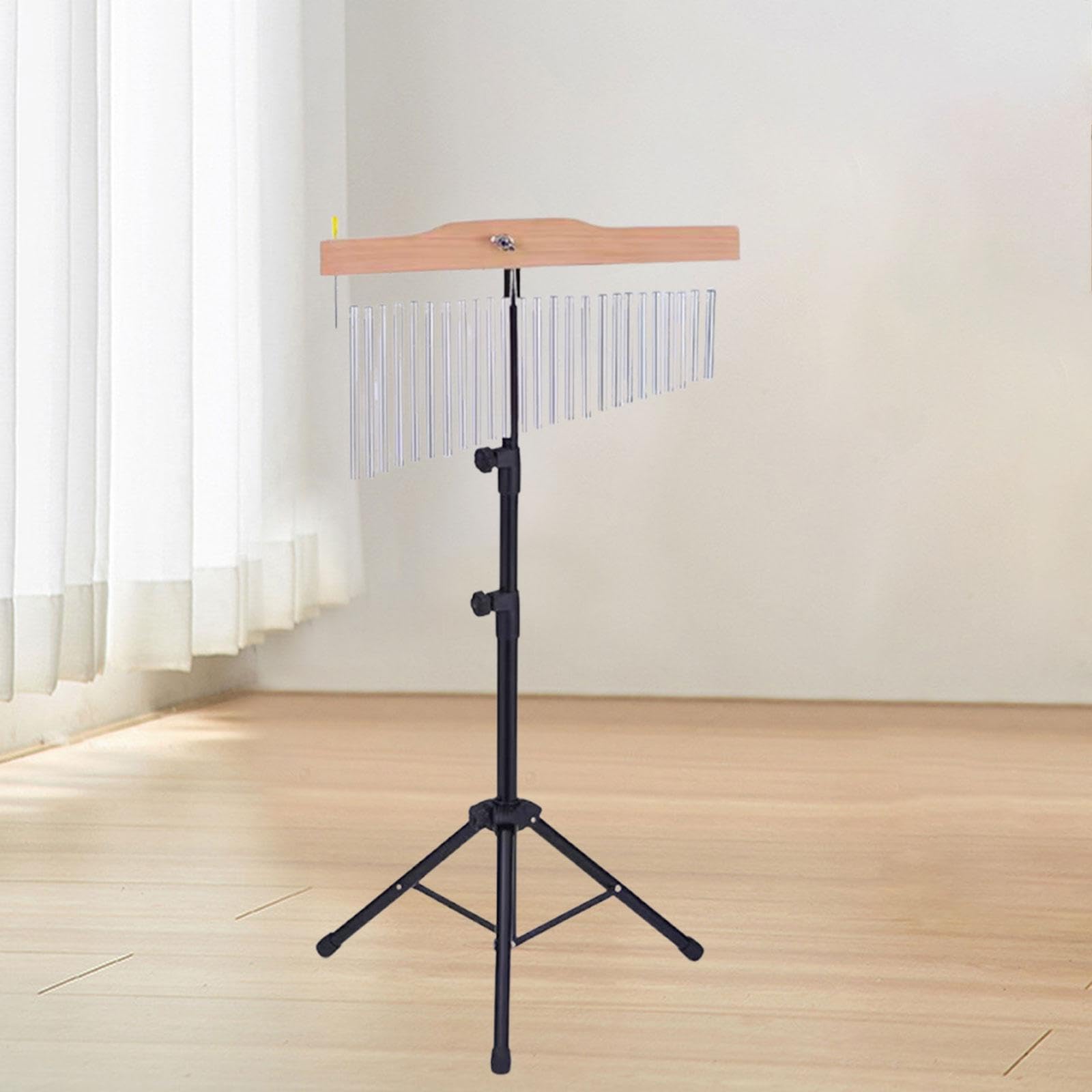 Percussion Windspiel mit Einzelreihigen Klangstäben Aus Holz Und Metall für Helle Töne für Aufführungen Übungen Geschenkideen, 25 Hinweis