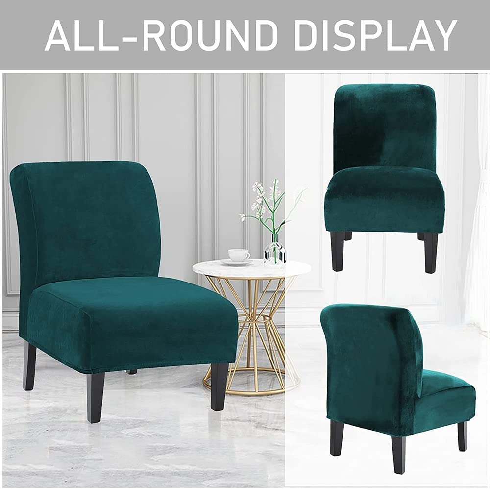 AQIGR Copripoltrona Senza Braccioli, Elasticizzata Velluto Fodera Per Poltrona Senza Braccioli Copridivano Con Fondo Elastico Mobili Protettore Fodera Per Sedia Club Senza Braccioli (Color : #5