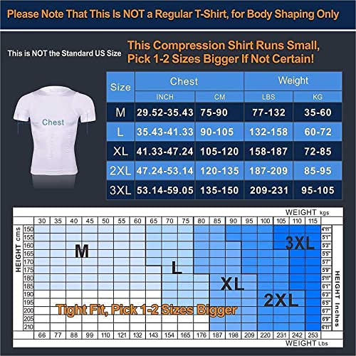 Kocles GYHDC15 Men'S Slimming Body Shaper Vest Undershirt Abs Abdomen Slim Tank Top White thumb #1