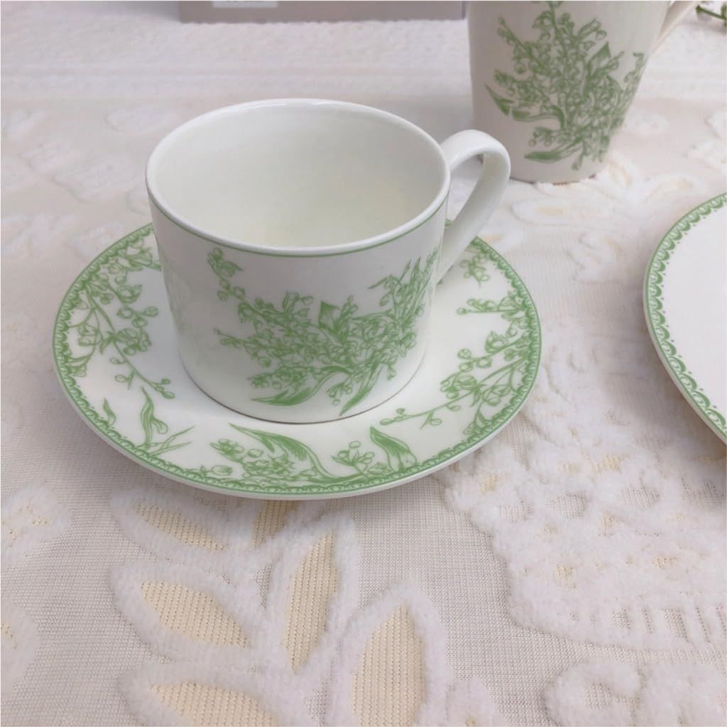 Zestaw do herbaty, Ceramiczny zestaw filiżanek i spodków do kawy Podwieczorek Herbata mleczna Biuro Zapachowa herbata Kubek