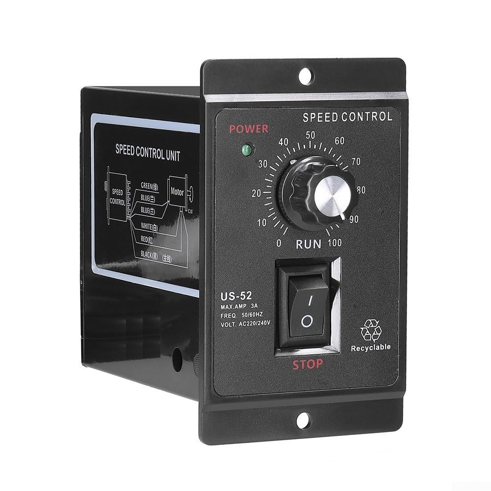 Regolatore di velocità 220 V, movimento in avanti/retromarcia regolabile, per regolatore di velocità del motore, potenza di picco 200 W