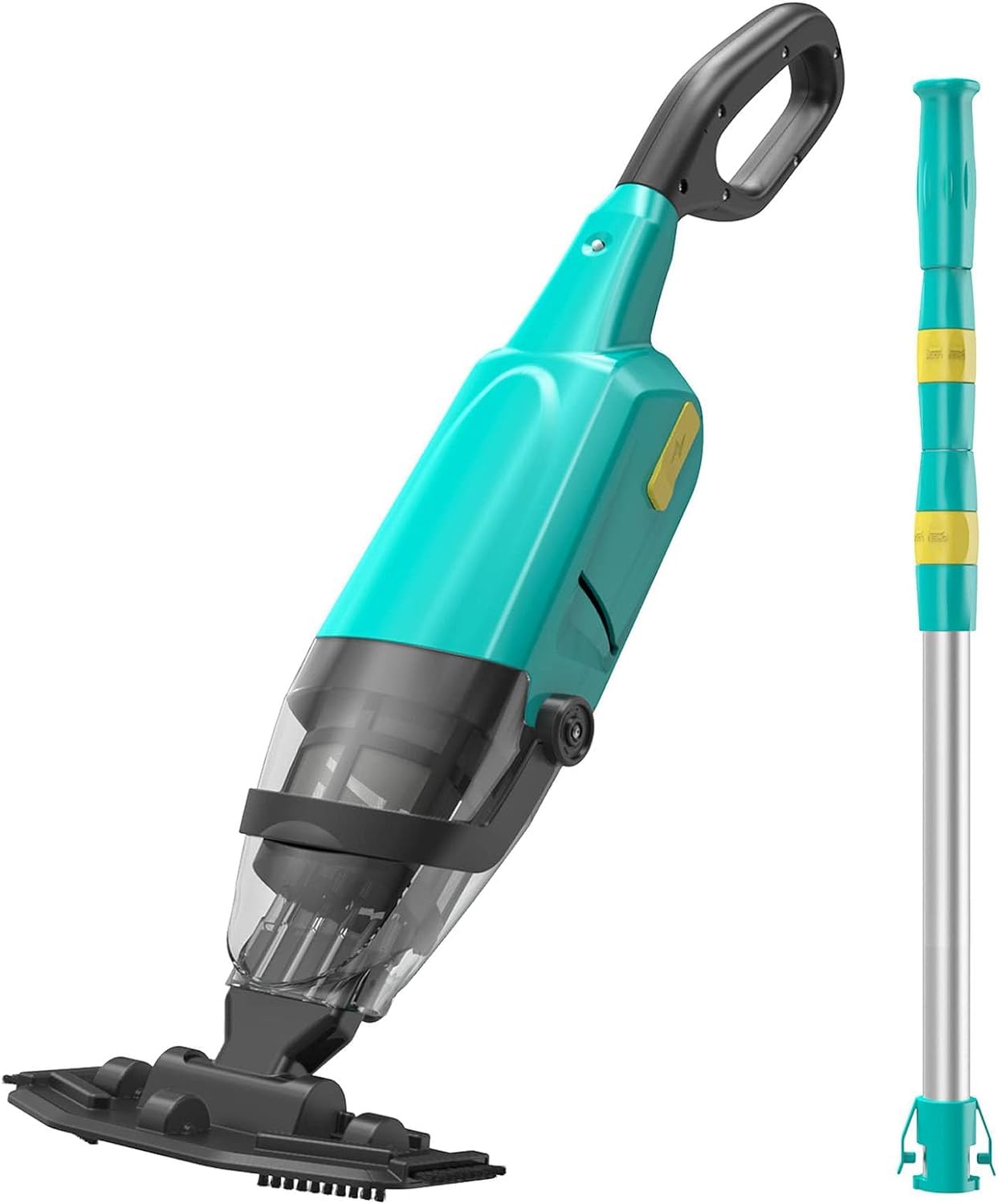 Efurden Handheld Pool Vacuum, Rechargeable Cordless Pool Cleaner with Running Time up to 60-Minutes Ideal for above Ground & In-Ground Pools, Spas and Hot Tub for Sand and Debris, Green
