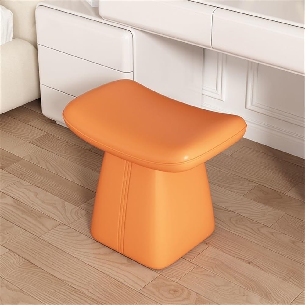 Tabouret de coiffeuse polyvalent en bois massif pour salon