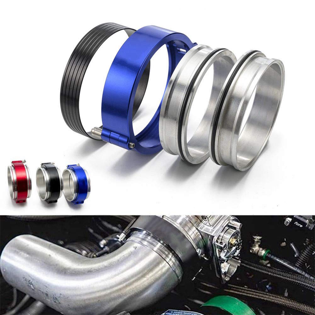 Morsetto V-Band Per Scarico Turbo - Alluminio 6061, Con Flangia E O-Ring, Diametro 2-4 Pollici - Foto 2