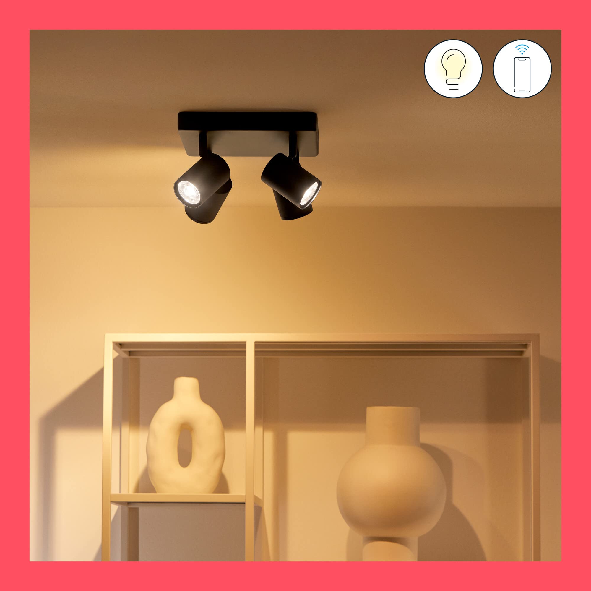 WiZ Inteligentna lampa Imageo, 4x reflektor LED, 3x5W, Wi-Fi, wiele odcieni bieli, szeroka paleta kolorów, sterowanie aplikacją