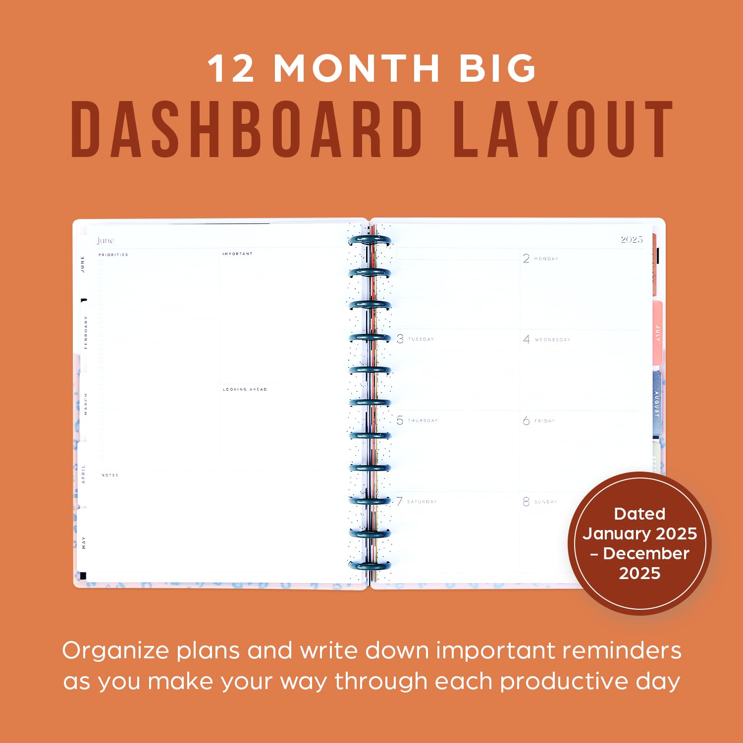 Amazon.com : Happy Planner Disc-Bound 12-Month Planner, Jan