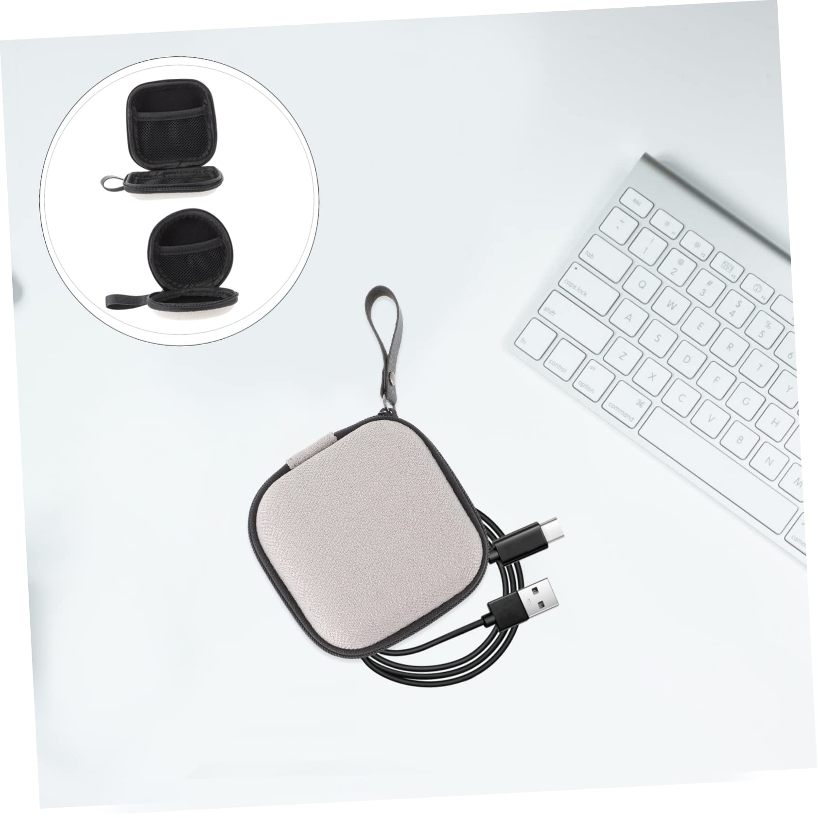 DOITOOL Paquete De 5 Auriculares Bolsa De Almacenamiento con Cremallera para Viajes De Negocios (2 Unidades)