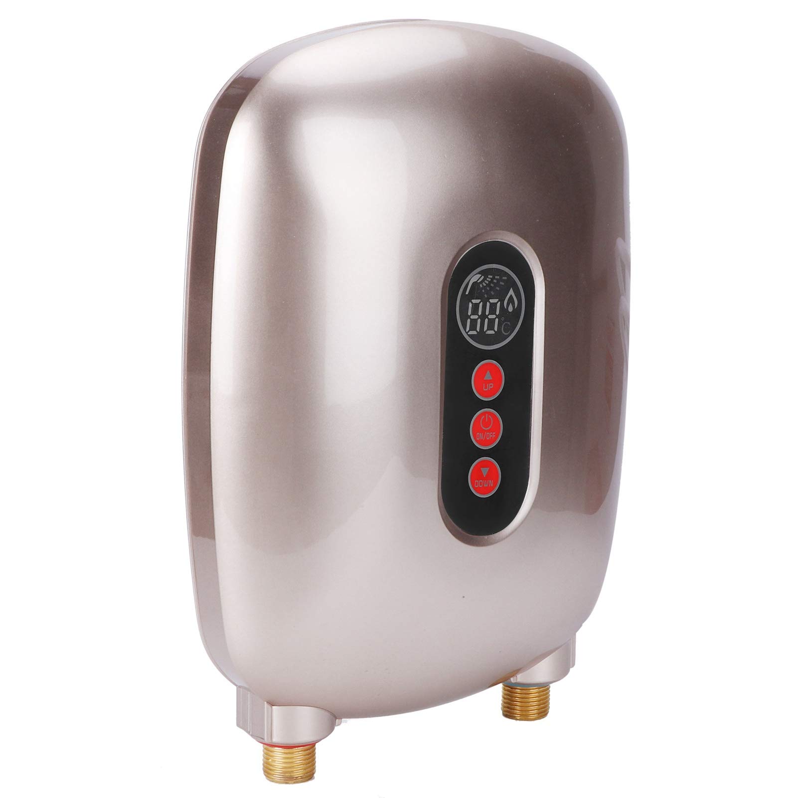 Alomejor Water Heater 6500W, High Efficiency (GOLD) | Raccordi in ottone durevoli, visualizzazione della temperatura in tempo reale, installazione ecologica e facile, sensori di