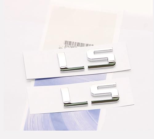 Yoaoo 2 emblemas de placa de identificación de letras Ls cromadas OEM de aleación HHR compartimento trasero tapa de tunk brillante