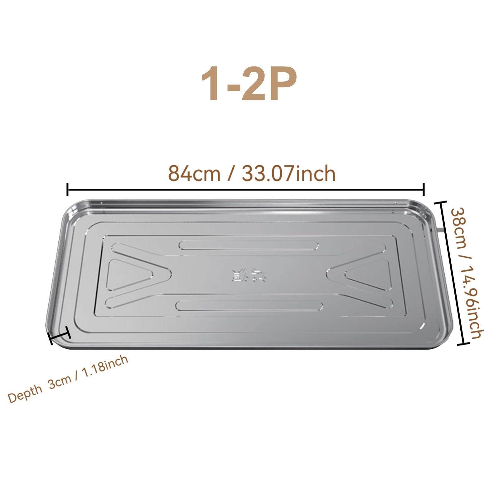 Vaschetta Raccolta Condensa unità Esterna Condizionatore, Bacinella in Acciaio Inox per unità Esterna del Condizionatore, Vaschetta di Scarico della Condensa(84x38cm(33x14.9in))