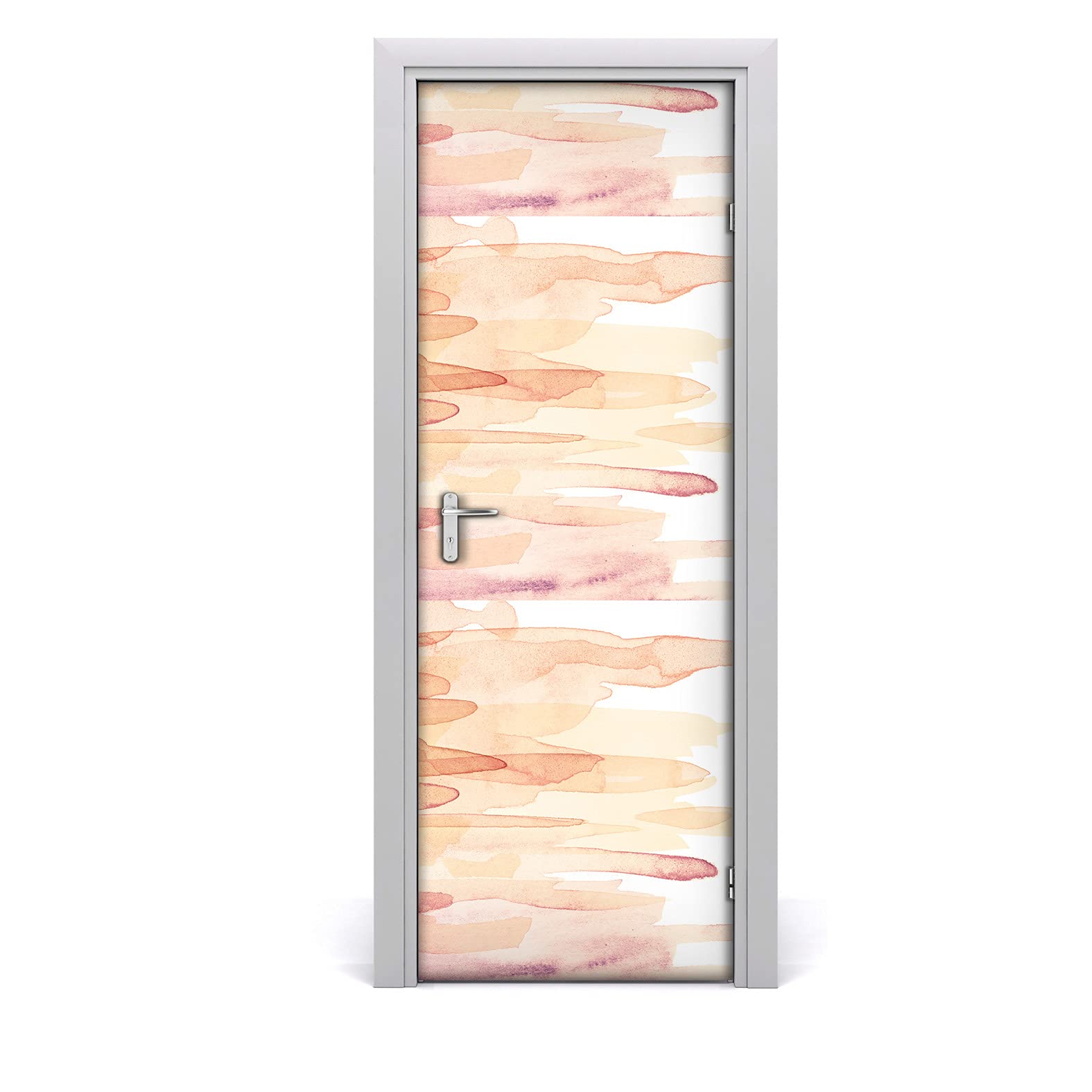 Autocollant de porte de salon 85x200 papier peint lignes Coloray