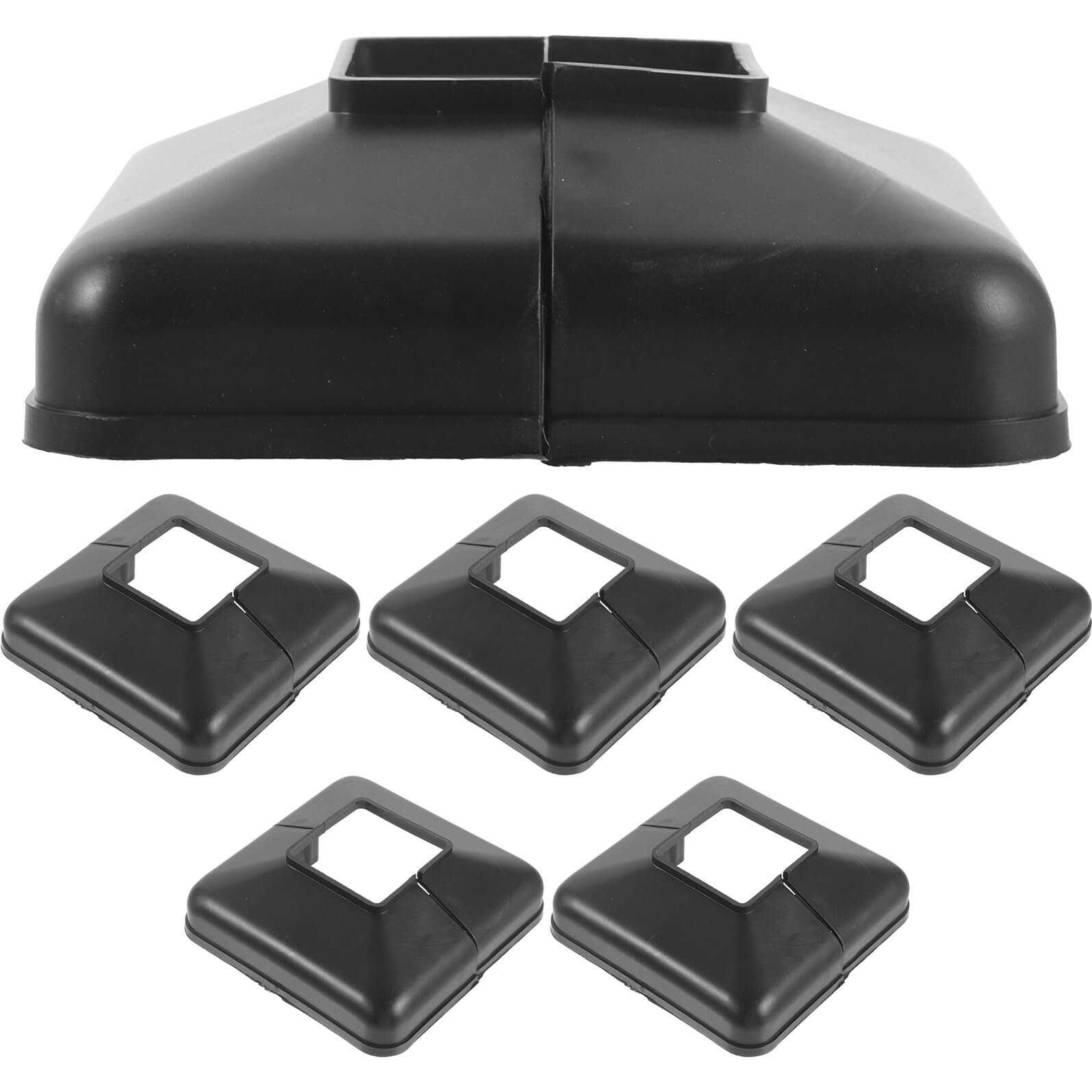 Chapeaux de Poteaux de Clôture 100x100 Carrés Healvian pour Sublimer la Terrasse et le Jardin