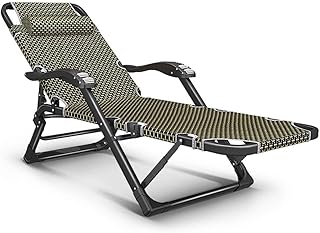 Conjuntos de móveis de jardim, espreguiçadeiras de acampamento, cadeiras de jardim, cadeiras dobráveis de gravidade, reclinável, à prova d'água, espreguiçadeiras de metal para escritório ao ar livre, belas paisagens