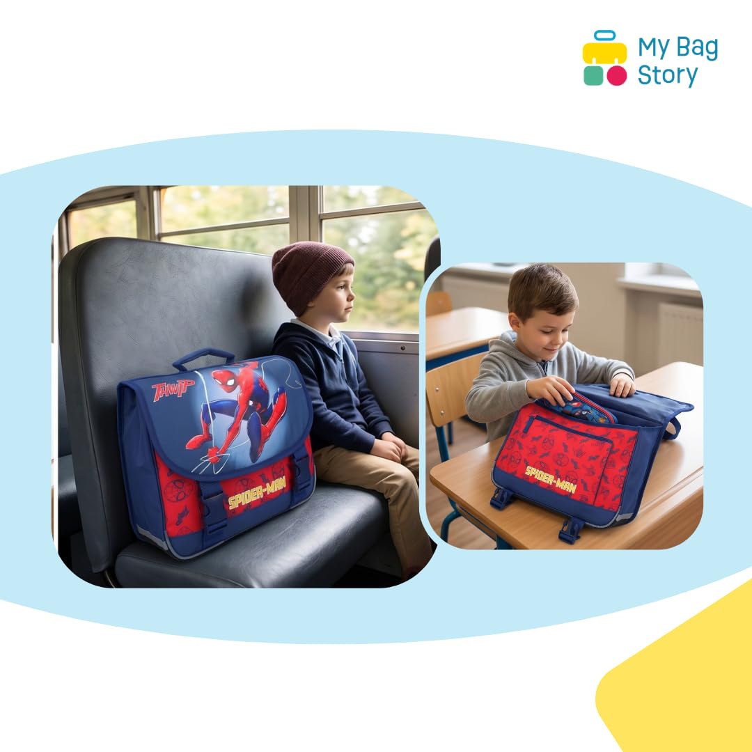 mybagstory - Cartable Spider-Man Garçon 33x38x12 cm