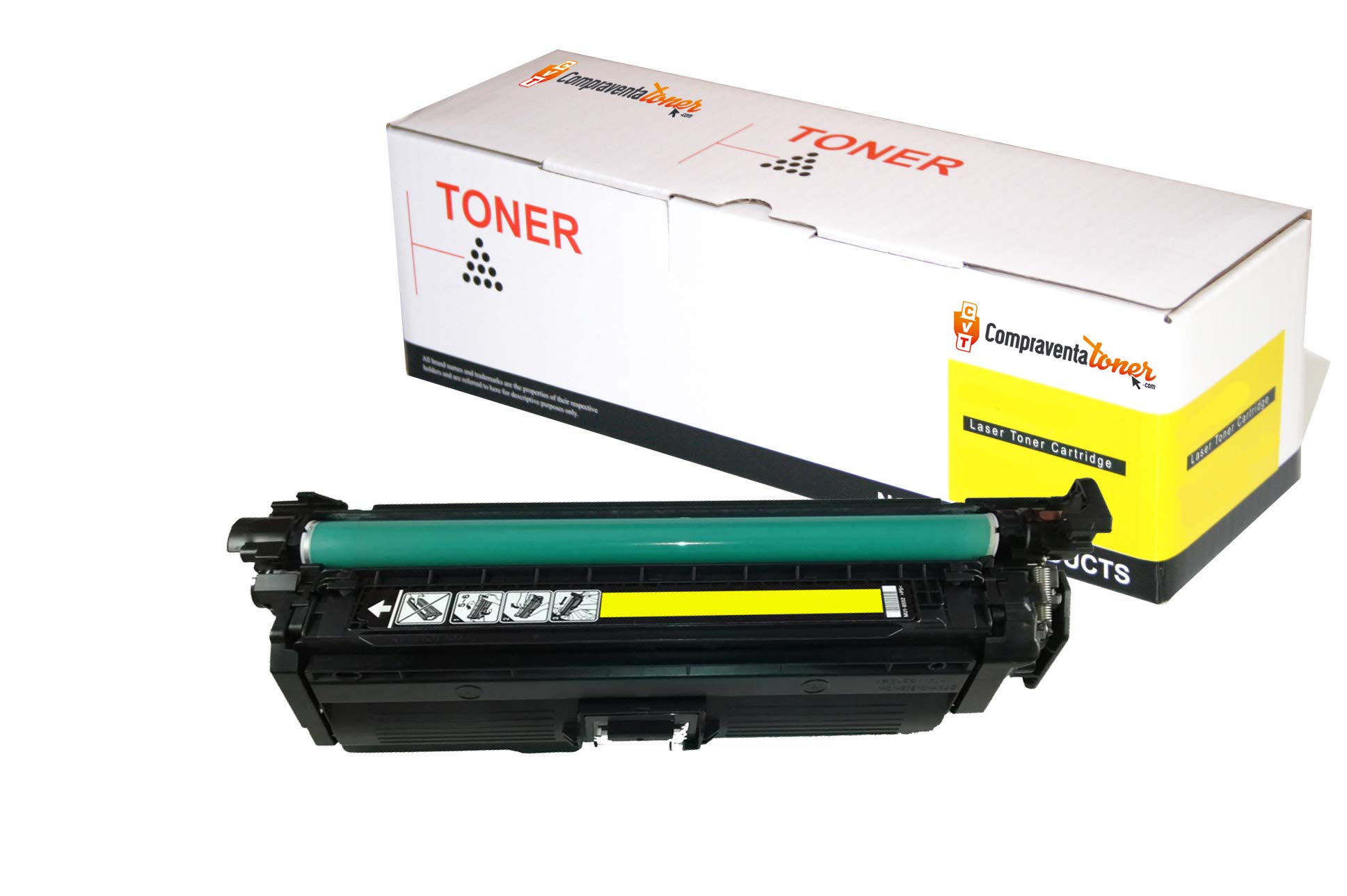 HP 507A CE402A, Amarillo, Cartucho Tóner Original, De 6.000 Páginas, Para Impresoras HP LaserJet Enterprise 500 Color Serie MFP 551, 575 Y LaserJet Pro 500 Color MFP Serie 570