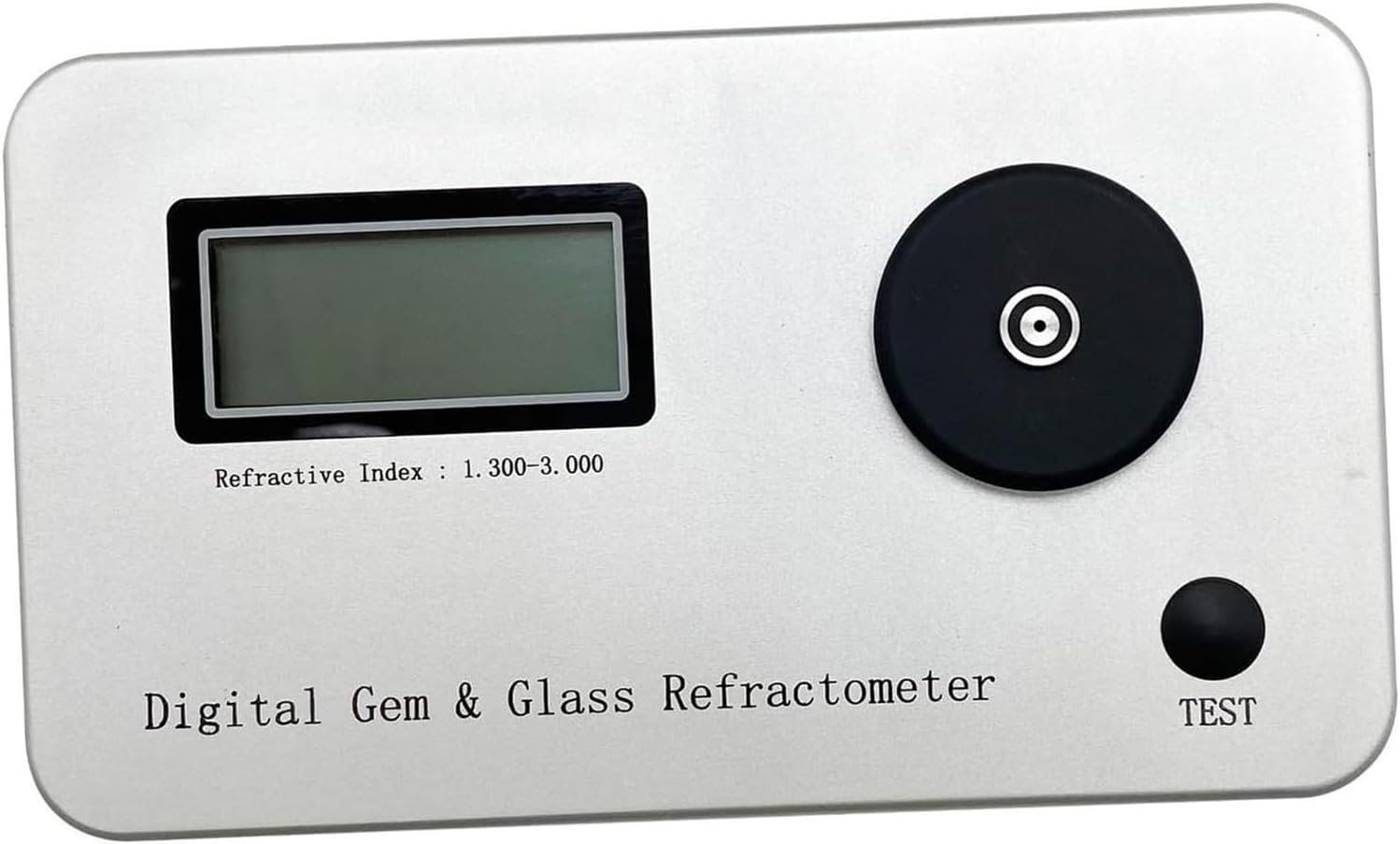 Rfshopqw One Color Portable Gem Tester, Gemstone Refractometer, Jewelry Tester Identification Tools With Large Lcd Backlight, Refractive Index 1.300-3.000/Error: + -0.005/Accuracy: 0.001, For Jewelry.