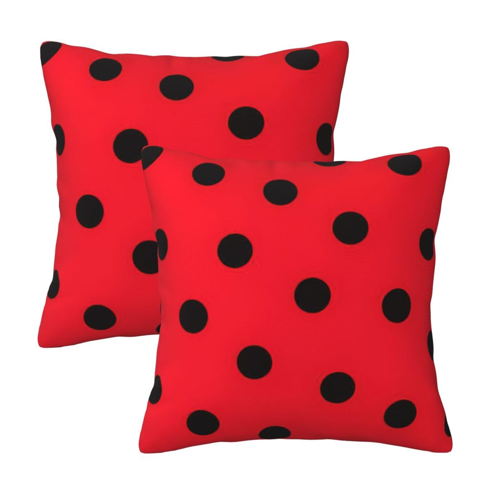 RRhgipp Polka Dot Throw Pillow Cases Decorative Cushion Covers Couch Bed Sofa Decoration Xmas Gifts Bed