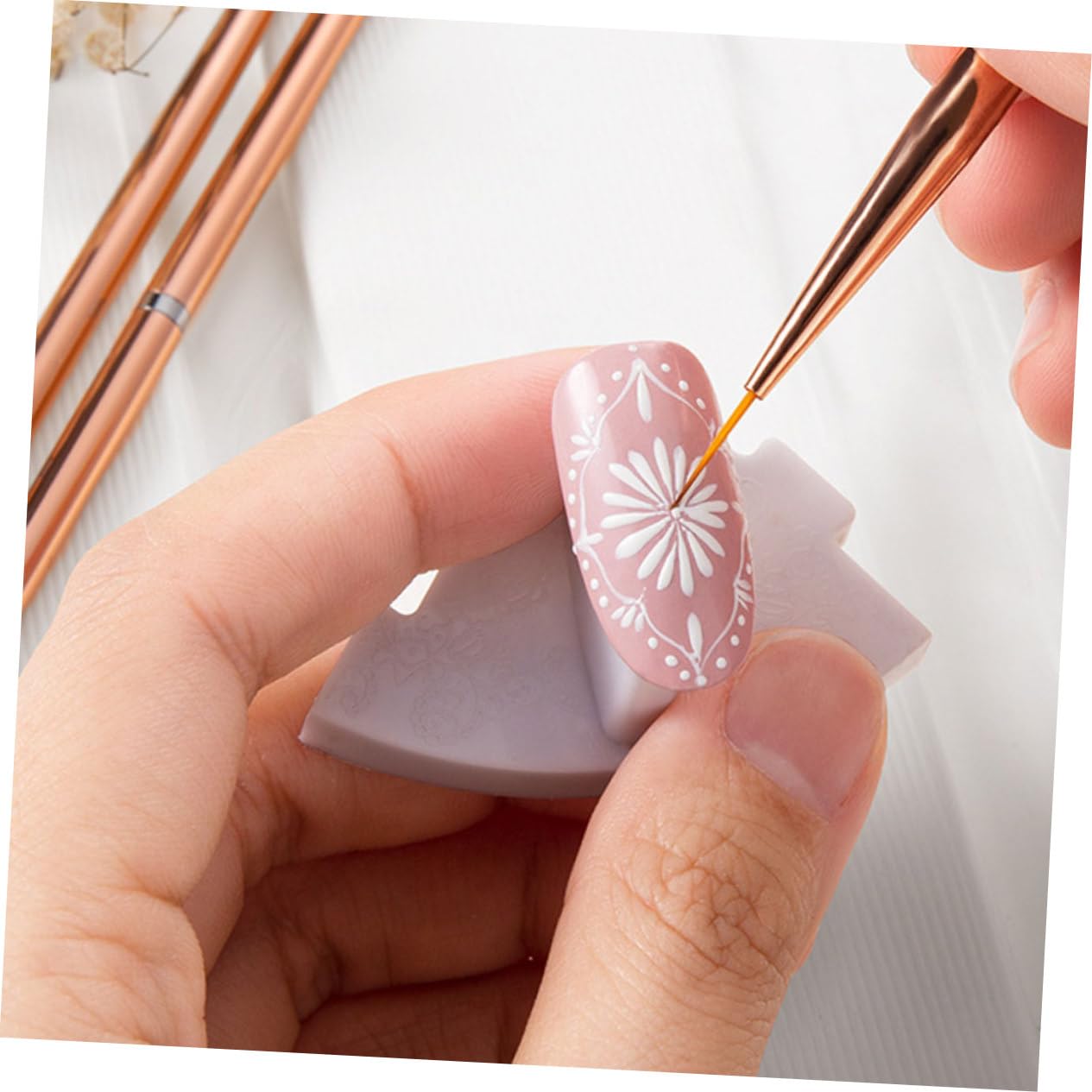 minkissy 15 Pz Pennarello per nail art penna per manicure pennello per unghie per linee attrezzi per pedicure attrezzi pedicure penne per unghie professionali penne per manicure portatili