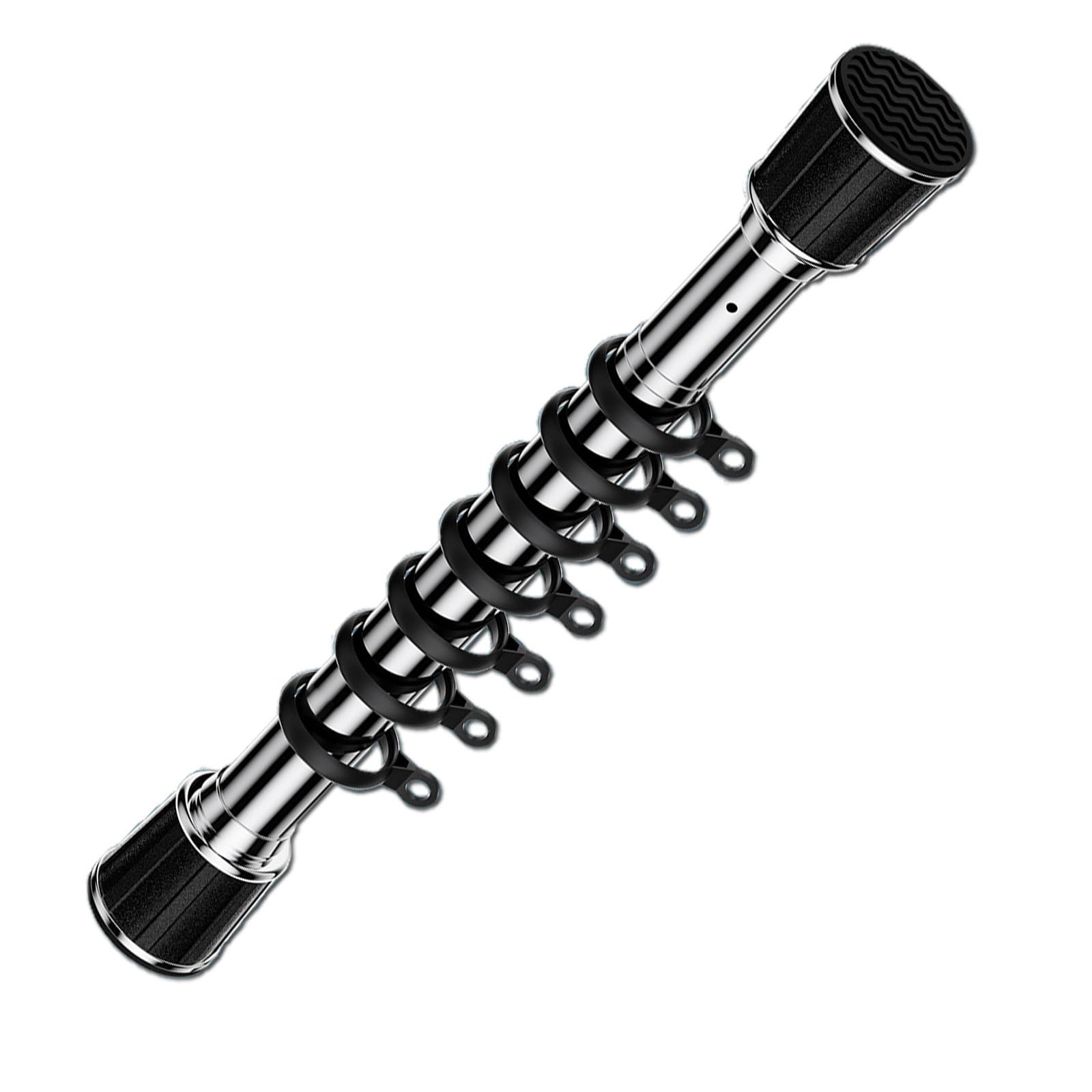 Bastone per tende regolabile da 50 a 400 cm, facile da installare, telescopico, in acciaio inox, perfetto per trattamenti di finestre, lunghezza 360-450 cm, design resistente ed elegante
