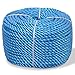 vidaXL Corde Torsadée Polypropylène 10 mm 100 m Bleu Cable de Construction