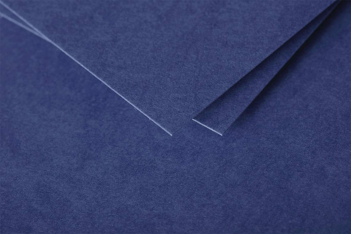 Clairefontaine 2868C Pack of 25 Double Cards Square Format 13.5x13.5cm 210g/m² Midnight Blue Invitation Correspondence Cards Pollen Range Premium Paper - Image 2