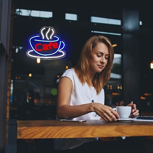 Miniatura 5 de Letrero de neón más profundo para decoración de pared, luz de neón LED blanca para dormitorio, bar, club, decoración de fiesta, fácil de colgar en