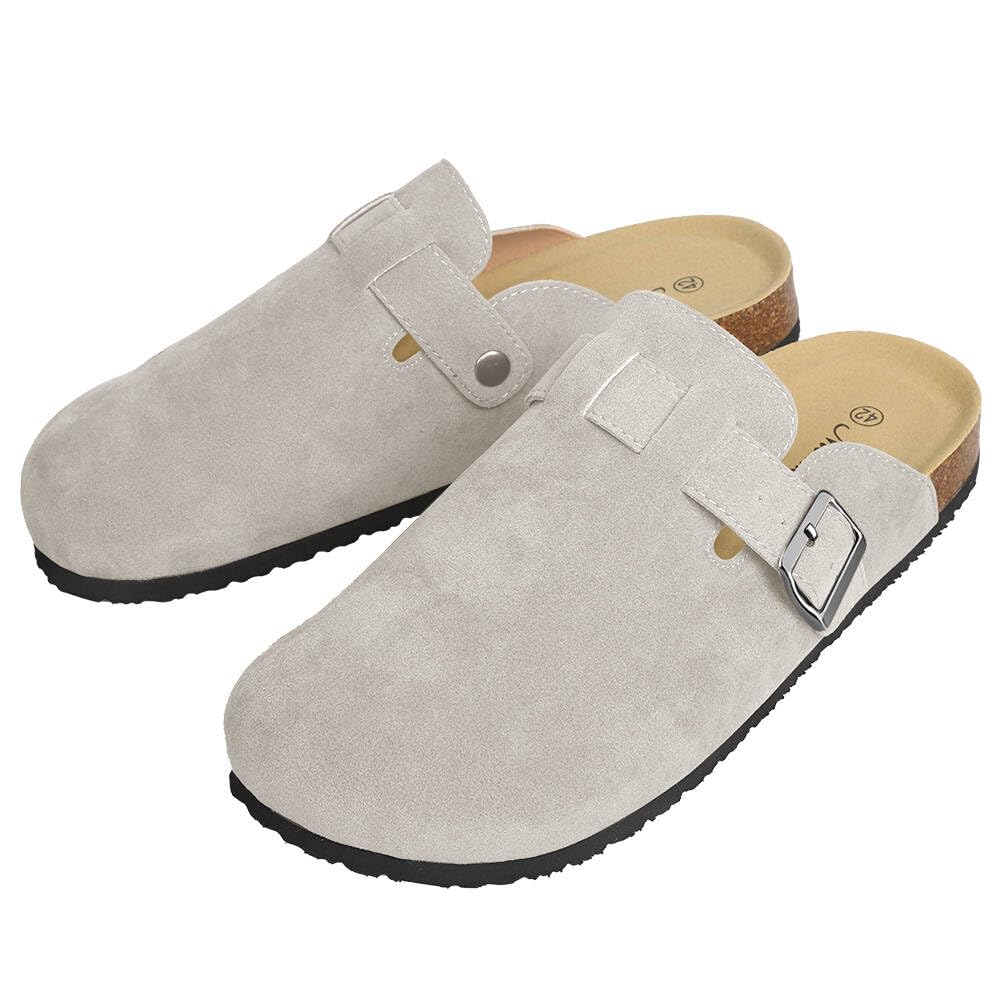 WINSEAD Clogs for Women Men Dupes Unisex Slip-on Potato Shoes Footbed Suede Cork Clogs and Mules