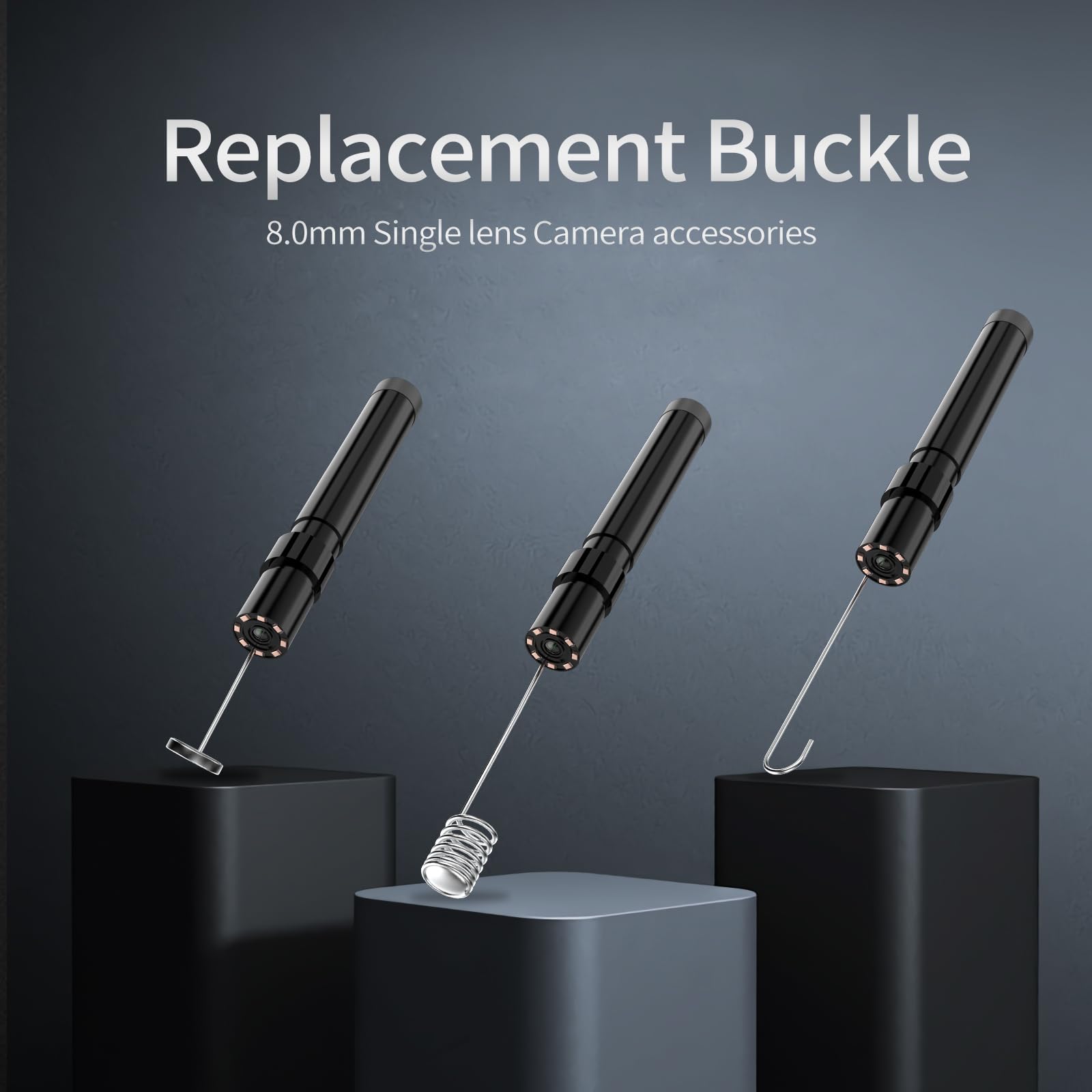 Caméra endoscopique avec 8 lumières LED, endoscope HD 1080p avec écran de 4,3", câble semi-rigide, caméra d'inspection étanche IP67 pour automobile, plomberie, drainage, tuyau (10 m)