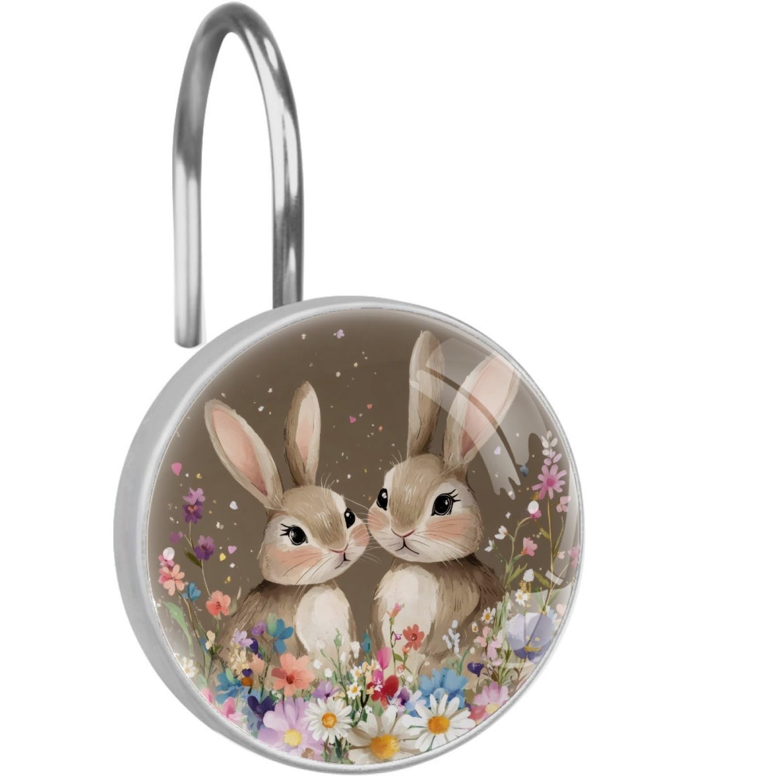 St. Patrick's Day Cat Clover Shower Hooks - Rustproof -12