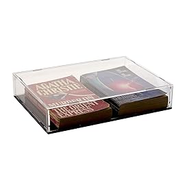 Evron Display Case for Collectibles Assemble Clear Acrylic Box Alternative Glass Case for Display Action Figures Home Storage & Organizing Toys (10.5x7.5x2 inch; 26x19x5 cm)