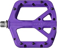 Vista 13 de FIFTY-FIFTY Pedales de bicicleta de montaña, compuesto de nailon MTB antideslizante, pedales de bicicleta de 9/16 pulgadas, plataforma plana ligera