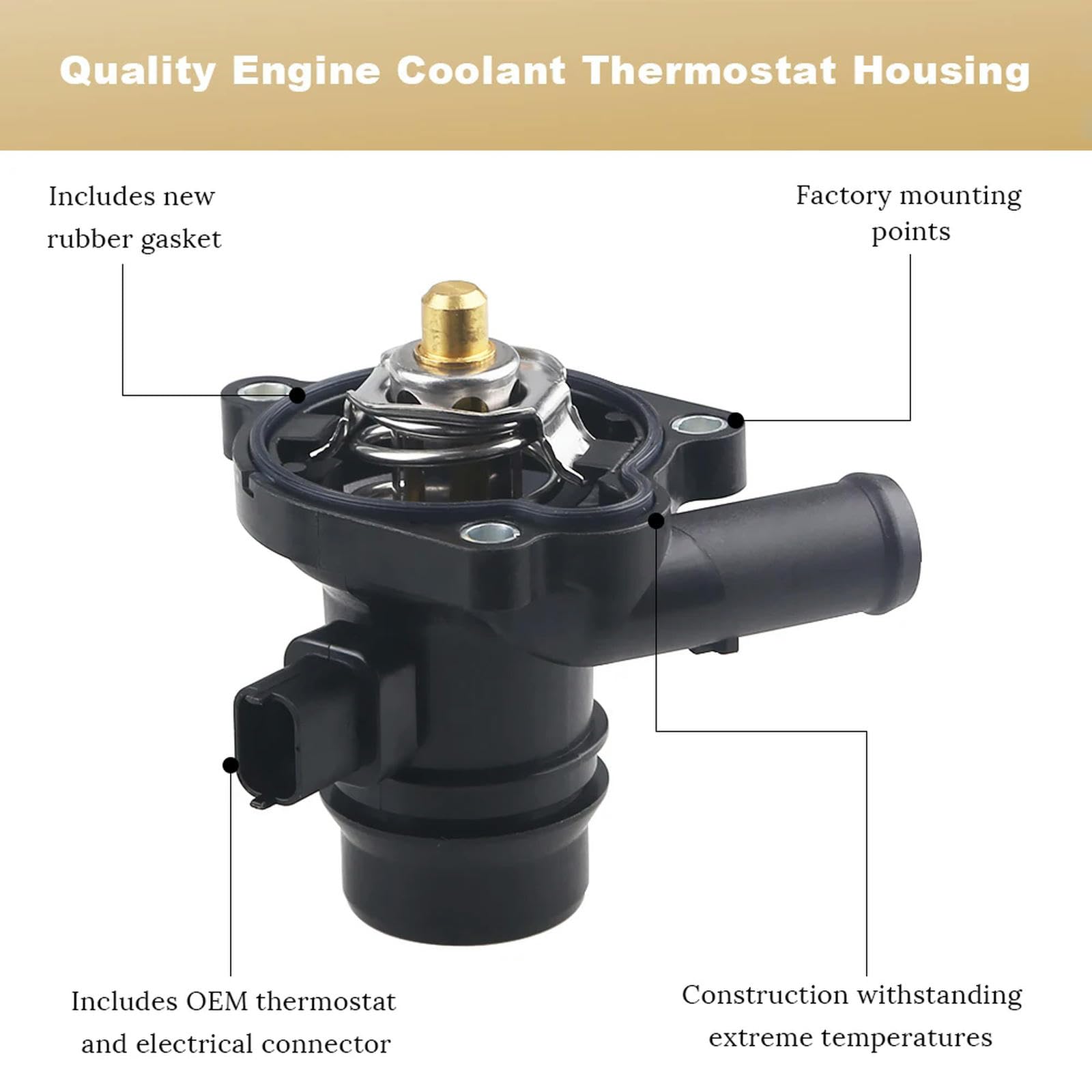 Zestaw obudowy termostatu chłodzącego silnika dla Chevy Cruze Limited 1.4L 2011-2016 OEM 55565336 55579010 902808