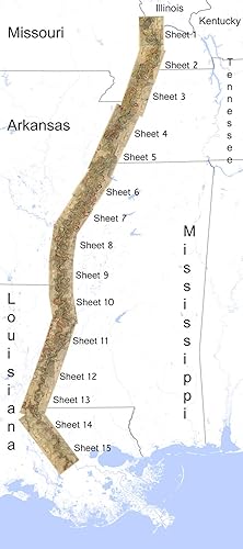 Miniatura 2 de Hoja 7 - Mississippi Ancient River Meander Belt Alluvial Valley 1944 Mapa (11 x 16 pulgadas)