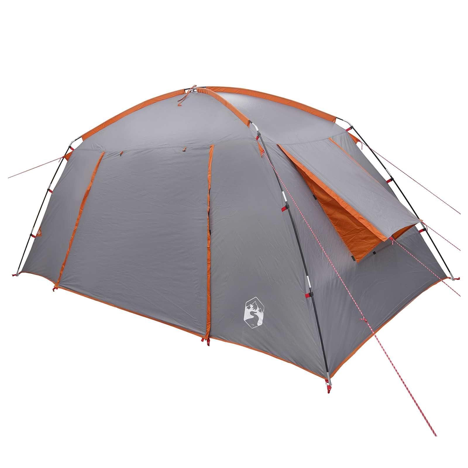 Tenda Capanna Grigio e Arancione 400 x 210 x 180 cm Poliestere