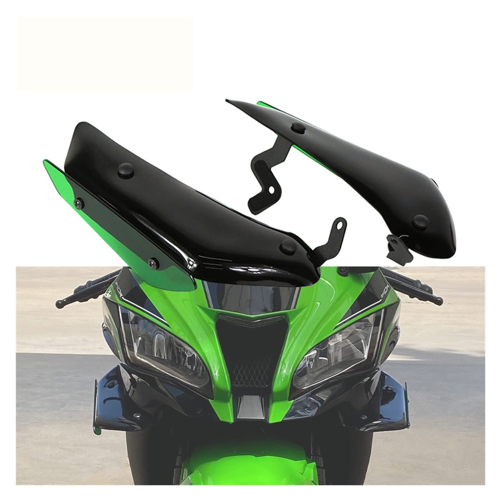 zx-10r ウイングレット Puig 20543H SIDE SPOILER WINGLET [SMOKE] Kawasaki ZX-10R (21