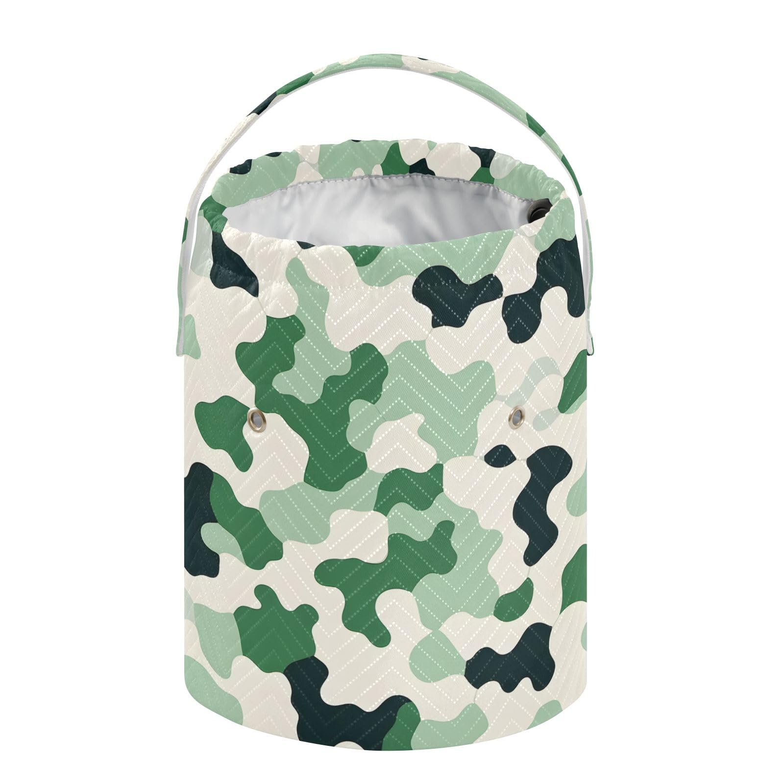 Yarn Storage Bag Small Crochet Bag Knitting Bag Organizer Camouflage Green Yarn Bags for Crocheting Basket