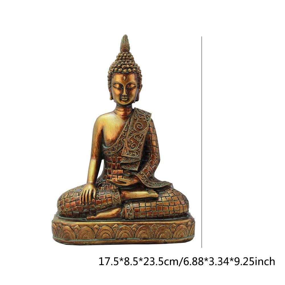 Budda statuetka ozdoby medytacja siedząca poza Indie joga figurka rzeźby medytacja wewnątrz dekoracja domu na zewnątrz ogród, A