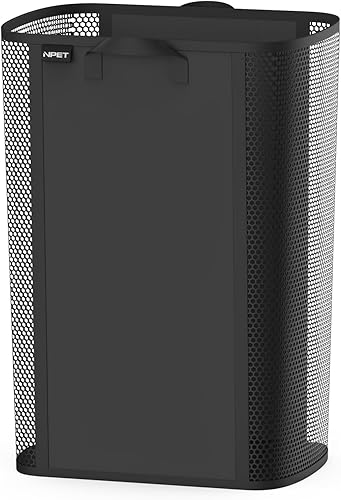 Miniatura 7 de NPET Cesta de lavandería plegable de 27 litros con material impermeable de PEVA, bolsa de almacenamiento para ropa, dormitorio y hogar