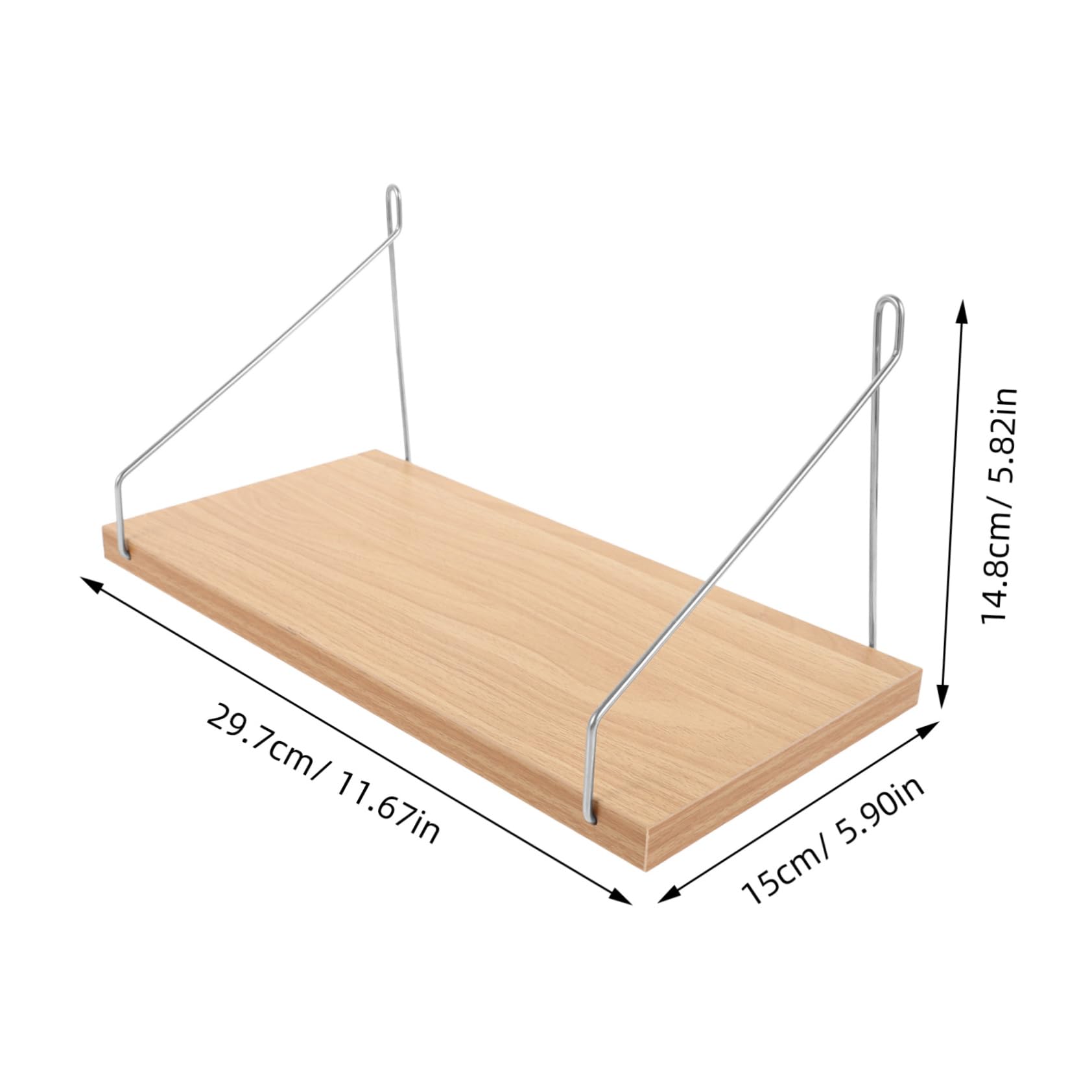 PRETYZOOM Wall Kitchen Shelves Closet Brackets Heavy Duty Shelf Storage Holder Living Room Storage Rack Closet Support