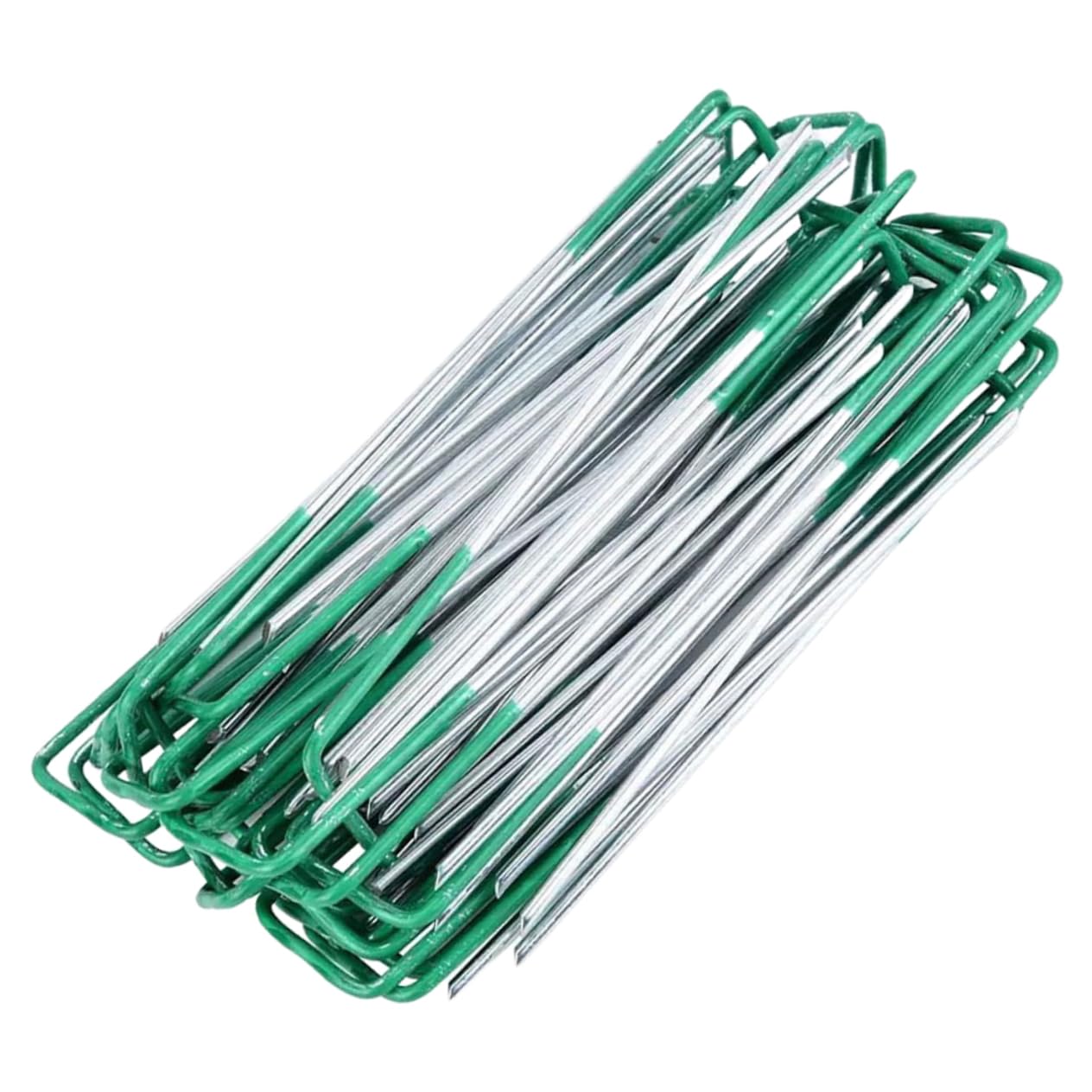 Estacas de jardín metal para fijación de césped artificial y soporte de trampolines