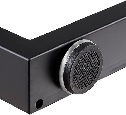 Miniatura 4 de Patas de banco de metal de 16 pulgadas, patas de mesa de café resistentes para muebles, patas de escritorio, juego de 2, color negro