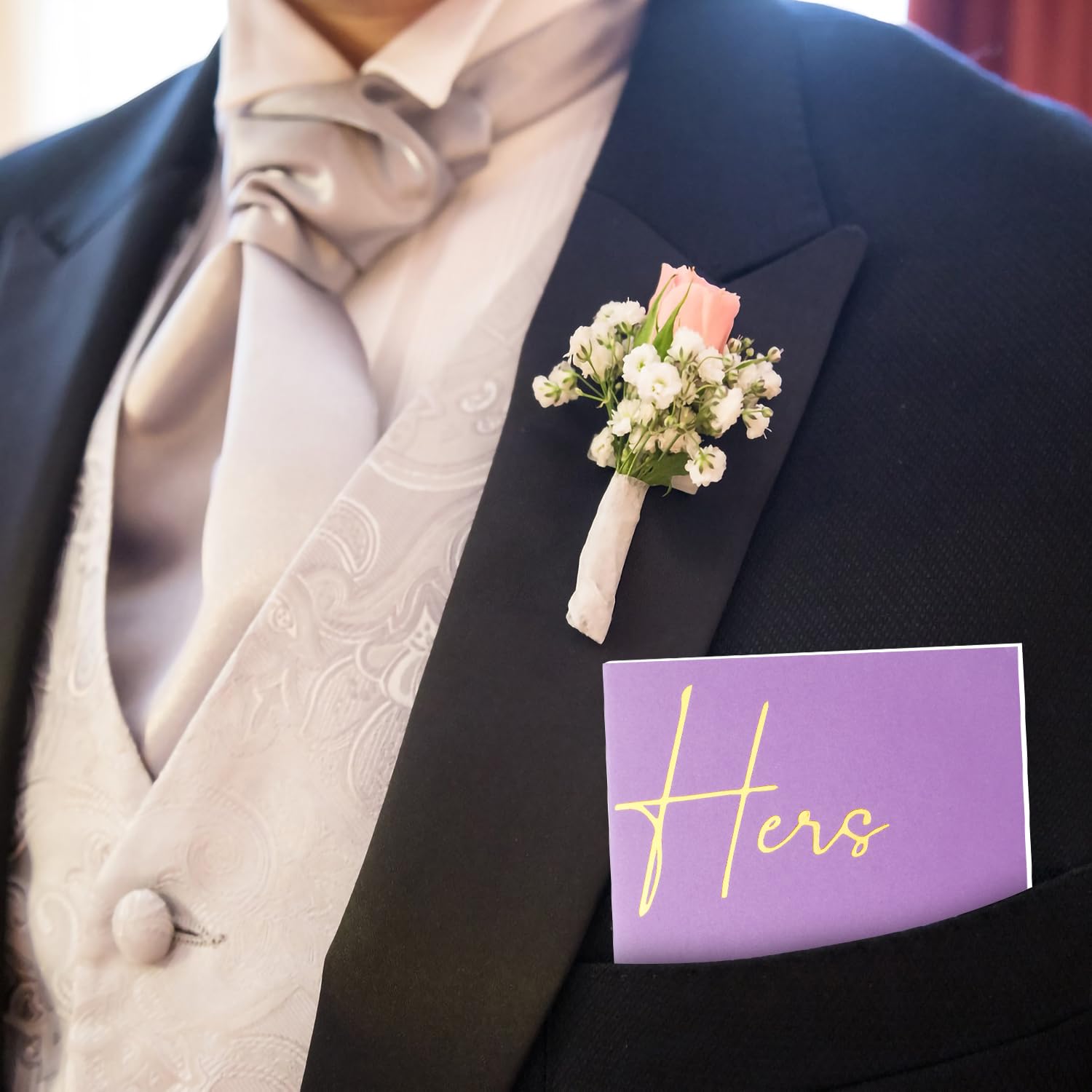 2 Libri Dei Voti Per Matrimonio, Lui E Lei, Formato A6, 20 Pagine, Verde Scuro E Viola Con Scritta In Oro, Ricordo Della Cerimonia