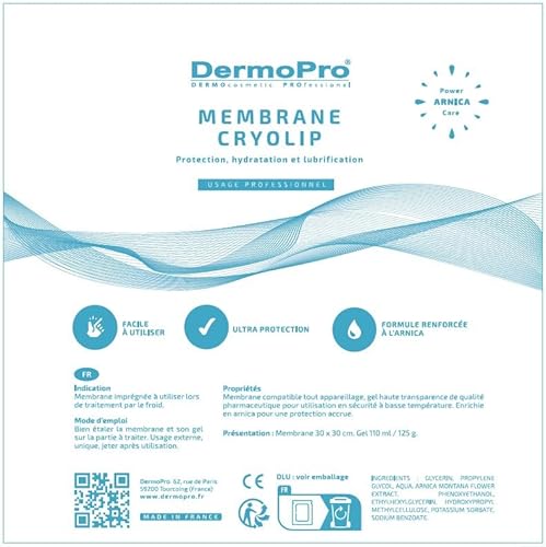 10 Membrane zur Kryolipolyse Behandlung Power Arnica Care, große Größe (vorgetränkt), kompatibel mit allen Geräten, bis -15°C
